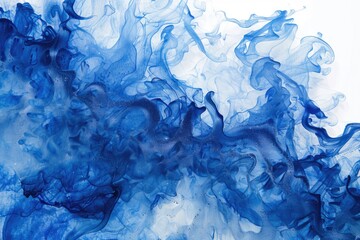 Detailed close-up of a painting with blue ink. Suitable for artistic projects