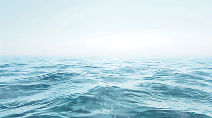 Sea Water Surface White Background