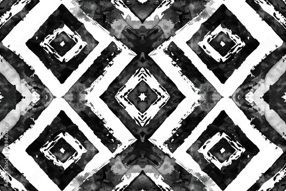 Poster black and white geometric pattern photo, suitable for backgrounds or design projects