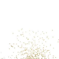 Shimmering gold confetti design element