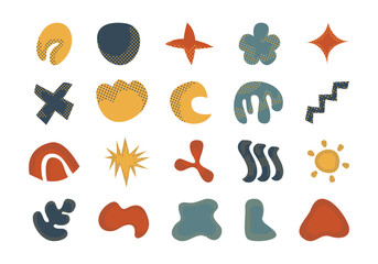 Abstract Doodle Shape Element Set