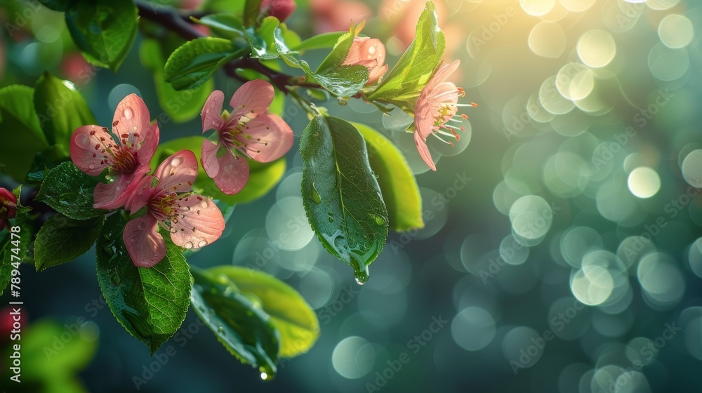 Aufkleber bokeh background for spring