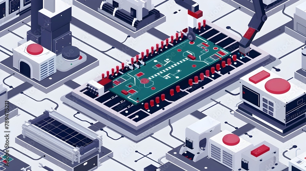 Poster automated precision in pcb assembly process: a high-tech manufacturing overview