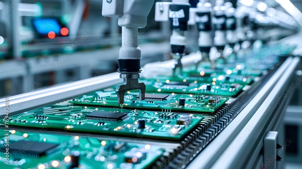 Poster automated pcb assembly line: a symphony of intricate boards and robust machinery