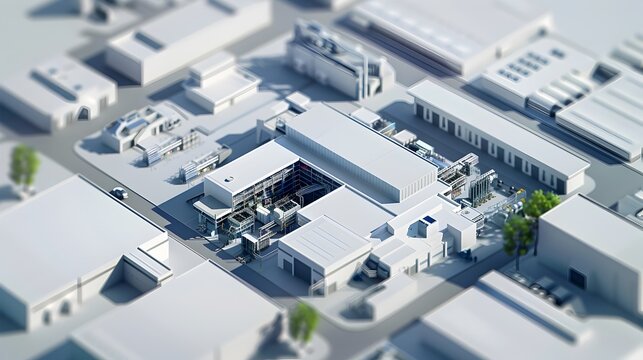 Automated PCB Assembly Facility: A Comprehensive Aerial Perspective of Innovative Production