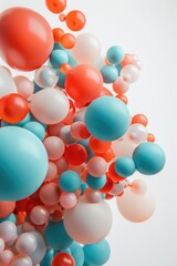 Colorful balloons floating in the air, perfect for celebrations and events