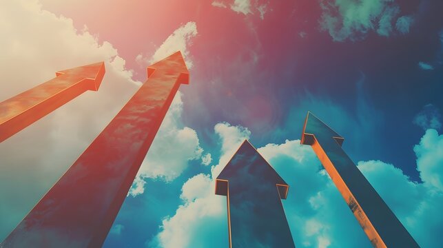 Business Soaring Upwards: The Path to Success and a Skyward Target