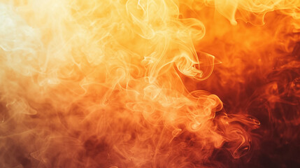 Abstract Orange Smoke Swirls background