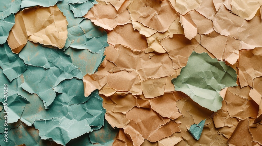 Poster a close-up view of a stack of paper. can be used for office or education concepts