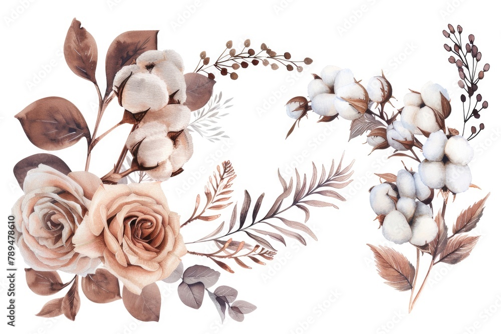 Poster a bunch of flowers displayed together. suitable for various occasions