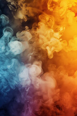 Obraz premium Dynamic Colorful Smoke in Abstract Composition