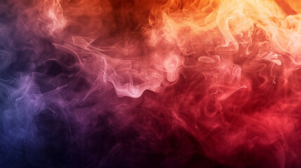 Obraz na płótnie Canvas Abstract Colorful Smoke Swirls in Vivid Hues