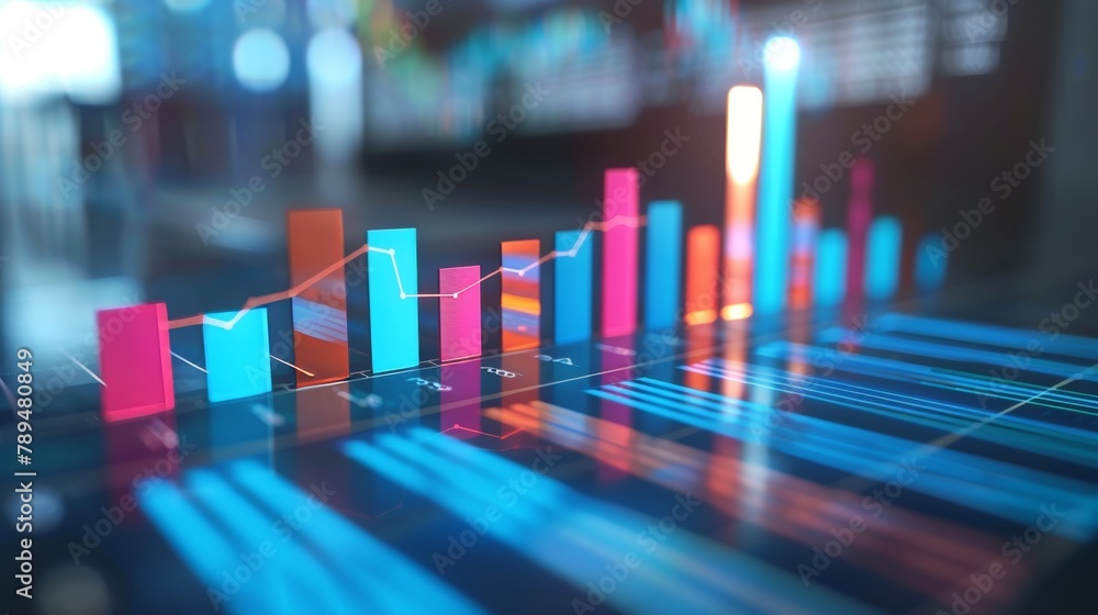 Poster analysis of business concept statistics. financial planning. financial analysis. management strategy