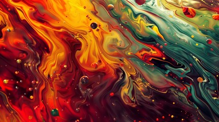 Painting and Brushing in Chaos Abstract Background