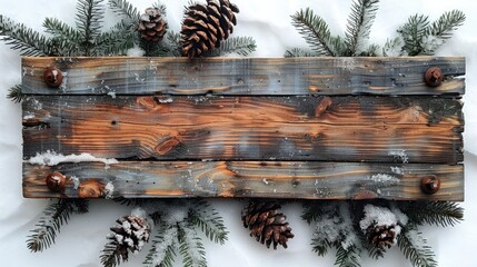 Rustic wooden signage with festive message on white background, 4k, ultra hd