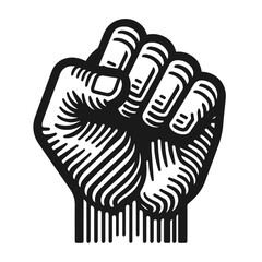 Hand gesture vector illustration isolated on white background