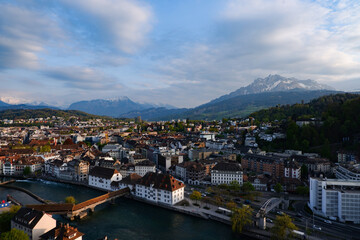 Fototapeta premium Skyline of Lucerne
