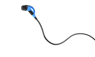 Electric vehicle charging plug isolated