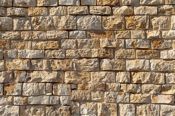 Obraz premium Stone wall with fire hydrant, suitable for urban backgrounds