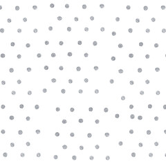 Glittery png silver cute polka dot pattern