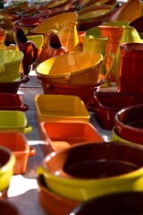Commerce de poteries artisanales