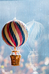 hot air balloon - obrazy, fototapety, plakaty