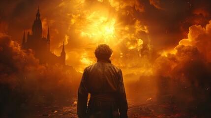 The Shakespearean Soliloquy, Amidst the grandeur of a Renaissance-era castle, an actor delivers a stirring Shakespearean soliloquy. Generated AI.