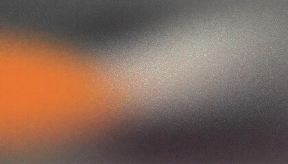 black orange gray abstract background, grainy noise, empty space, glowing gradient