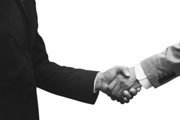 Business partners handshake png corporate business concept