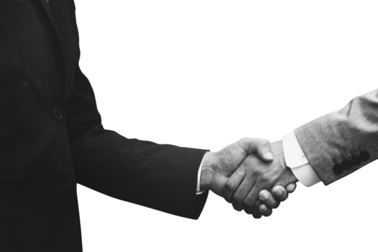 Business partners handshake png corporate business concept