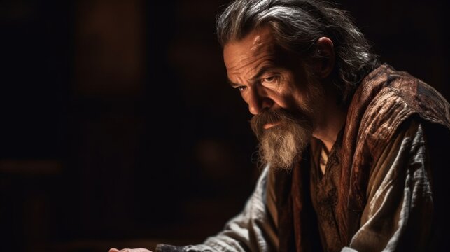 The Shakespearean Soliloquy, Amidst the grandeur of a Renaissance-era castle, an actor delivers a stirring Shakespearean soliloquy. Generated AI.