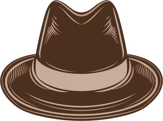 a hat brown 