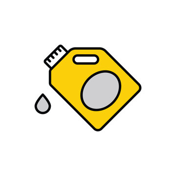 Oil icon design with white background stock illustration