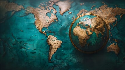 Navigating Global Markets with Cultural Finesse. Concept Cross-Cultural Communication, Business Etiquette, International Expansion, Global Networking, Cultural Sensitivity - obrazy, fototapety, plakaty