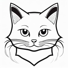 Obraz premium black and white cat