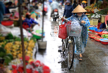 The lively market in Hoi An, Vietnam