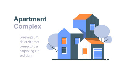 Fototapeta premium Real estate investment and development,property market growth,city growth, rental apartment