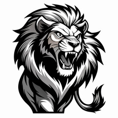 Obraz premium Lion head vector vector illustration 