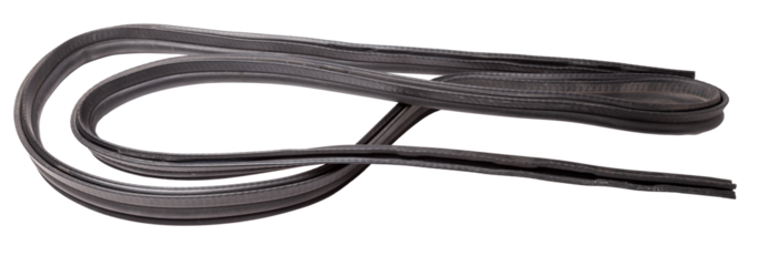 Rolled up black rubber sealant for elements of the car body, doors or trunk, for noise insulation, thermal and sound, preventing heat loss in the car interior. Sealing gasket for repair in a workshop.