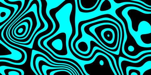 Seamless pattern with waves. Abstract horizontal pattern circle. Geometric illustration vector swirl vintage background. Abstract ornament decoration black background light retro color.