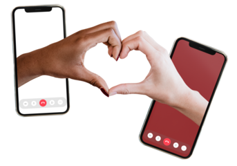 Online communication png social distancing technology