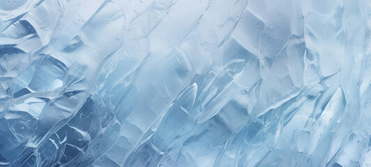 Obraz premium Detailed Rough Texture of Blue Ice