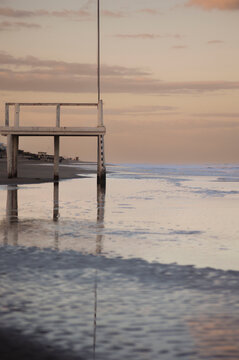 pier at sunset