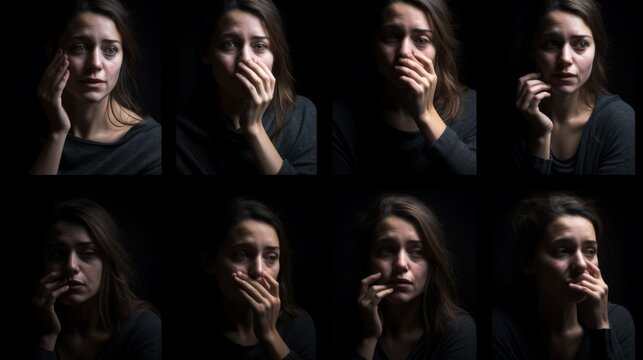 The Silent Performance, an actor communicates a complex range of emotions and experiences through subtle gestures, facial expressions, and body language, Generated AI 
