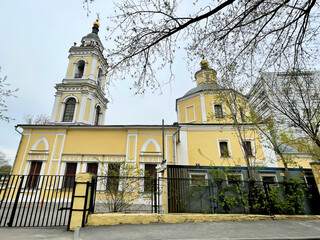 The Church of the Nine Martyrs of Cyzicus. Maly Predtechensky lane, 3, Moscow. 1732-1735 years of...