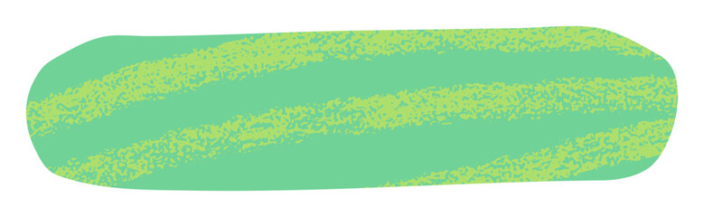 Abstract vivid green cut out shape isolated on white background. Bright rounded rectangle shape collage vector element.