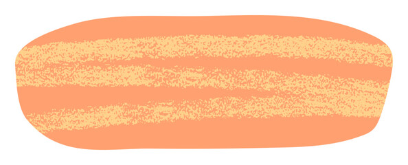 Obraz premium Abstract orange and yellow cut out shape isolated on white background. Bright rectangle shape collage vector element.