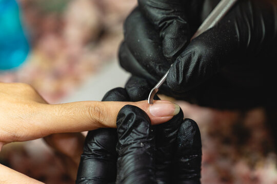 Preparation of the nail to design on.

