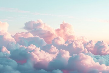 Soft Pink Clouds at Golden Hour