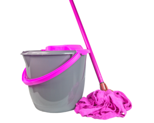 bucket with mop and bucket